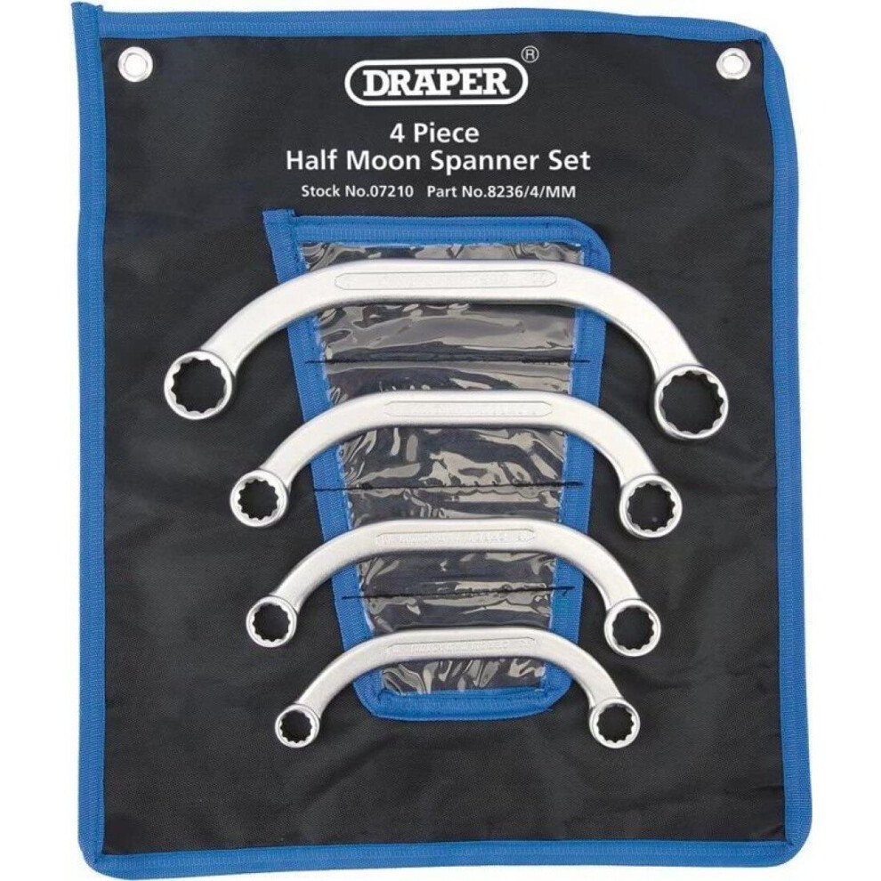 Draper 07210 Half Moon Spanner Set (4 Pieces)