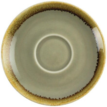 Olympia Kiln Cappuccino Saucer Moss 140mm 55 Cups Coffee Tea Serving 6pc