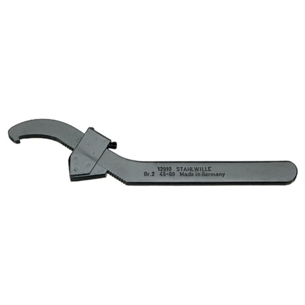 Stahlwille 44010002 12910 Adjustable Hook Spanner, 2 Size, 45mm-90mm Opening, Pack of 5