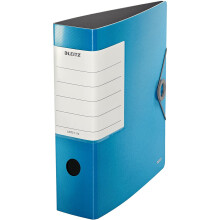 Raccoglitore a leva - Leitz - 180 Solid - 82 mm - A4 - 500 fogli - blu chiaro