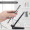 For Apple iPhone 8 Wireless Black Qi Charger Desktop Stand + Qi Receiver USB 4