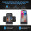 For Apple iPhone 8 Wireless Black Qi Charger Desktop Stand + Qi Receiver USB 3