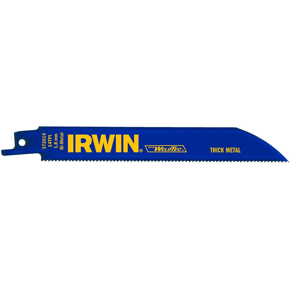 Irwin 10504154 624R Reciprocating Saw Blade for Metal Cutting, Pack of 5