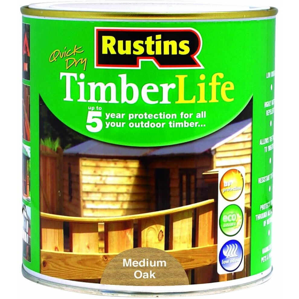 Rustins TLMO1000 1L Timberlife Medium Oak