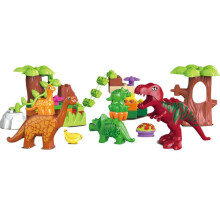40-Piece Dinosaur Building Blocks Set – Dino Paradise Model Toys for Kids 3+ | Safe ABS Plastic, Durable & Lightweight
