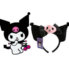 Cute Kuromi Ear Headband Plush Hairband Party Girls Kawaii Costume Cosplay Gift