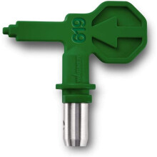 Wagner 517619 Control Pro Airless Sprayer HEA Tip 619 for Wall & Ceiling Emulsion Paint, 55% Less Spray Mist, Green