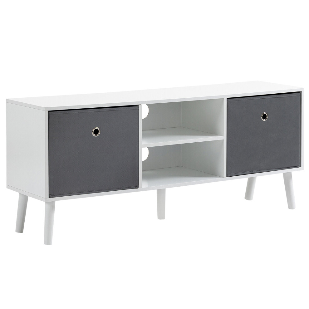 HOMCOM Modern TV Cabinet Stand w/ Shelves & Drawers, Living Room