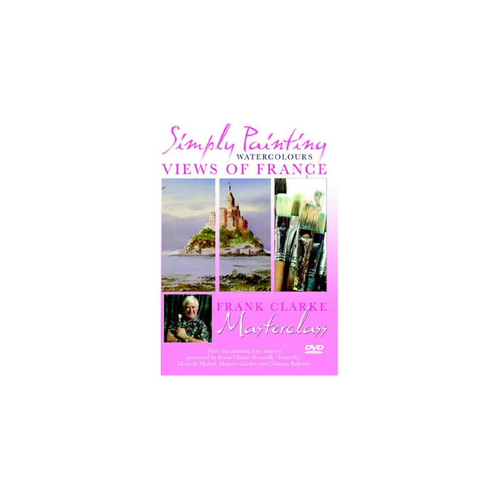 Simply Painting Watercolours Views of France DVD (2006) Frank Clarke cert E - Region 2-image-OPC-P8W6P6T-NEW