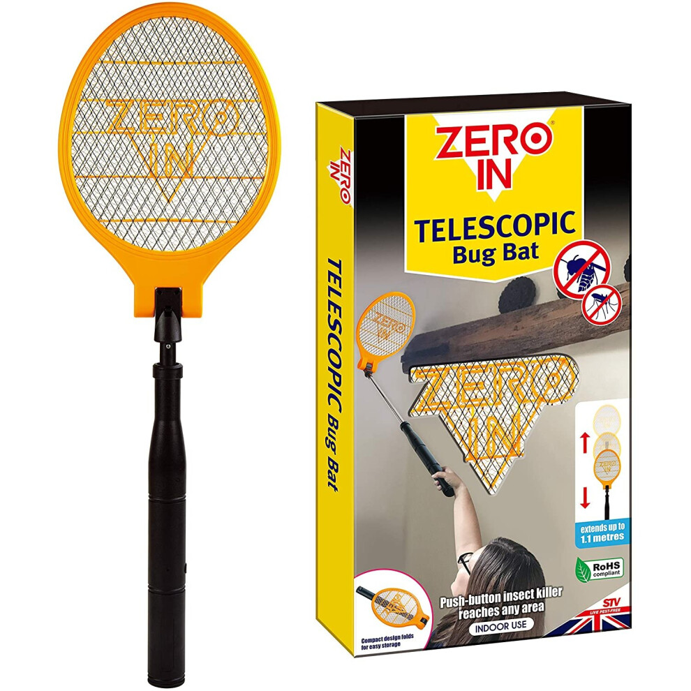 Zero In STV883 Telescopic Bug Bat, Multicolour, 30.0 cm*4.3 cm*21.5 cm