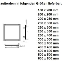 MKK-SHOP KRAL2 200 x 200 mm Plating Lid 12.5 mm Aluminium Frame Mint Green