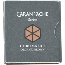 Caran d'Ache CD8021.049 Ink Cartridges - Organic Brown (Pack of 6)