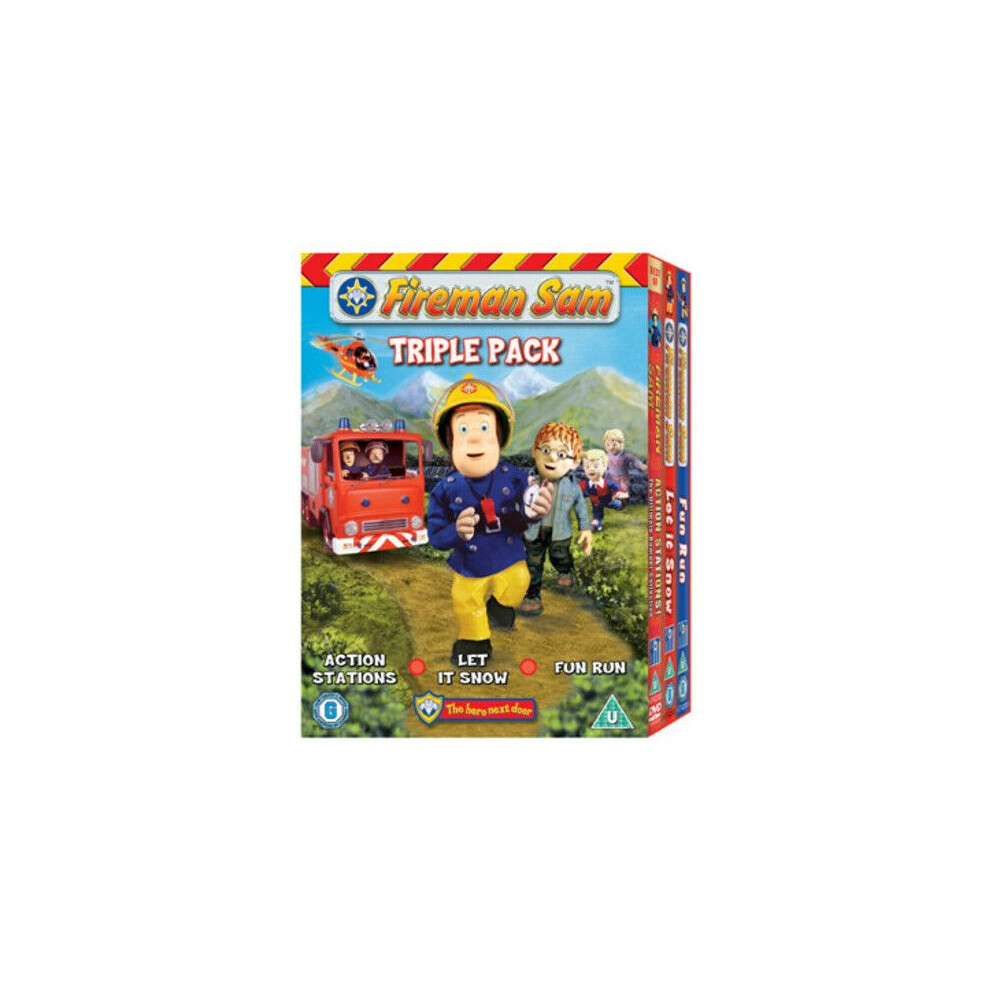 Dvd Fireman Sam Action Stationslet It Snowfun Run (2008) Fireman Sam Cert U - Region 2