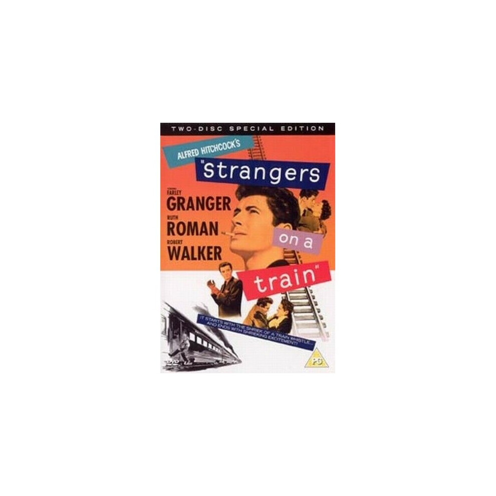 Strangers on a Train DVD (2004) Farley Granger Hitchcock (DIR) cert PG 2 discs - Region 2