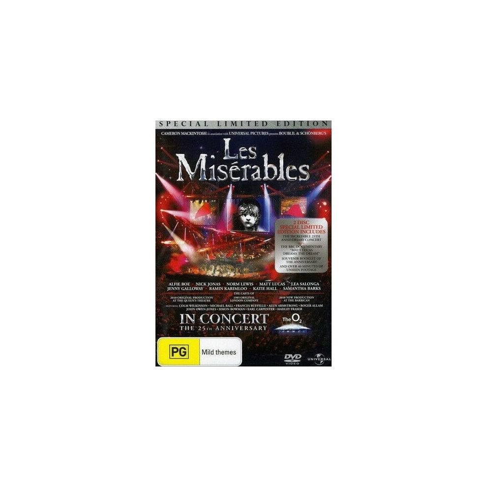 Les Miserables 25th Anniversary Special DVD - Region 2