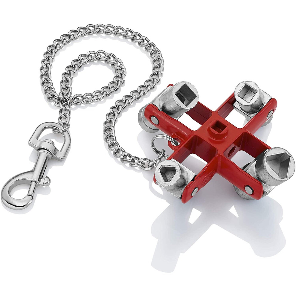 Knipex Universal Key For All Standard Cabinets And Shut-Off Systems (90 Mm) 00 11 06 (Self-Service Card/Blister)