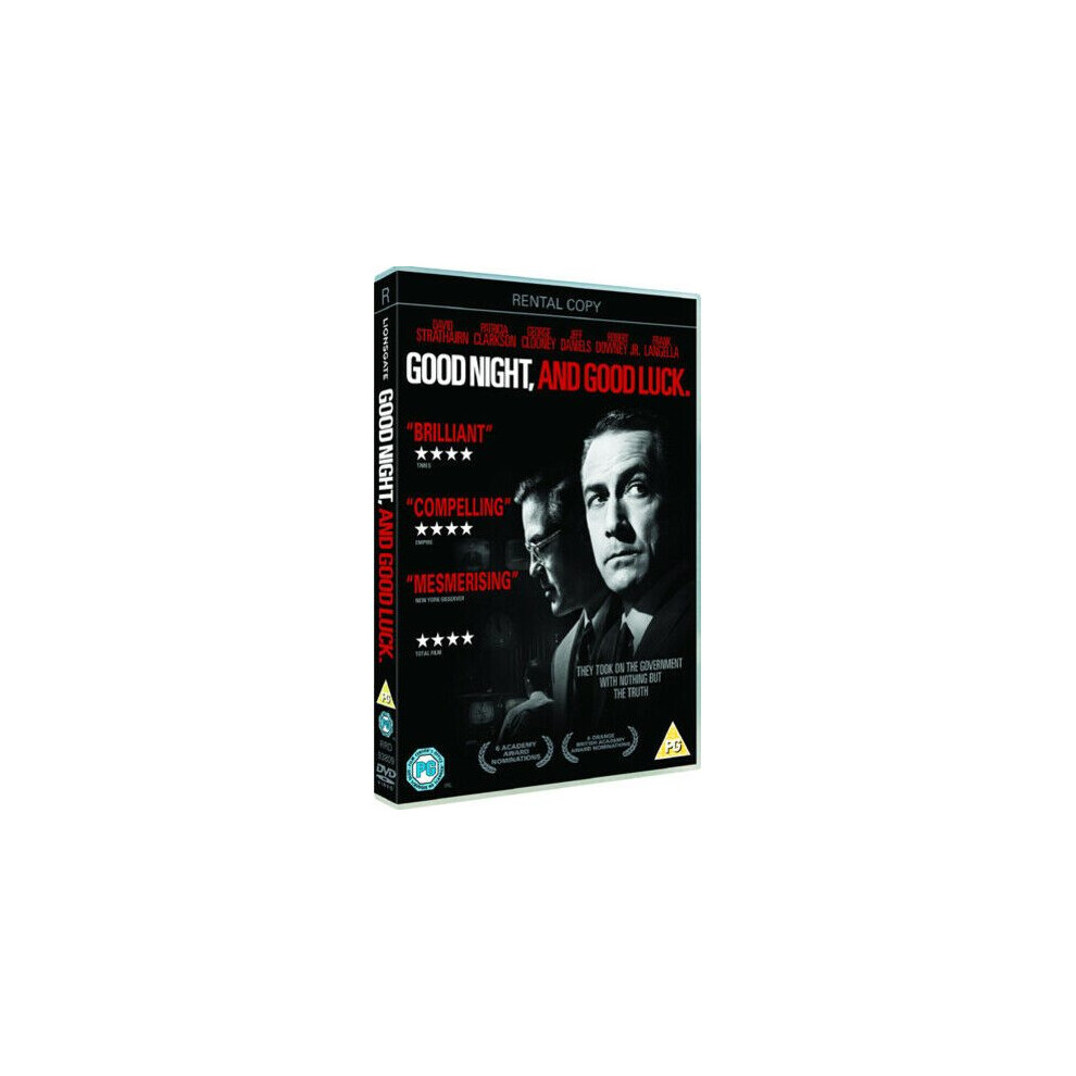 Good Night and Good Luck DVD (2006) David Strathairn Clooney (DIR) cert PG - Region 2-image-OPC-P8W7CVC-NEW