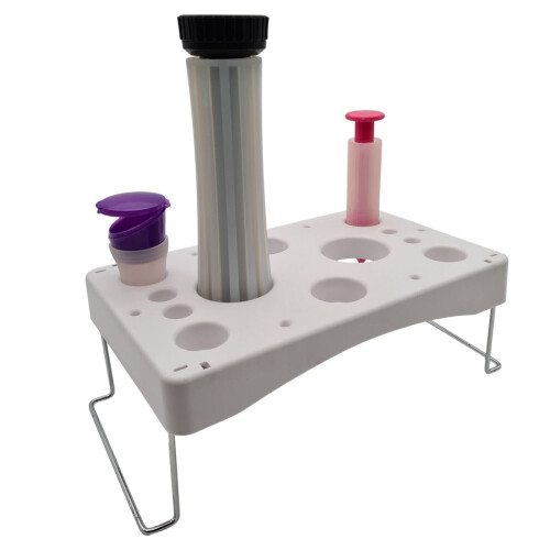 White Folding Piping Bag Stand - Organiser 1