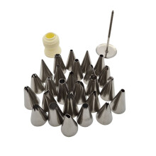 (26 Piece Set) Piping Nozzle Sets - Various Nozzles in Each Set - Each with a Carry Case