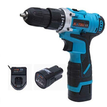 KATSU Cordless 16.8V Impact Hammer Drill with 2 Lithium Batteries (Li-ion)