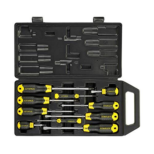 STANLEY Stanley Cushion Grip Schroevendraaier - Set van 10 stuks - PH Bits - Gehard staal - Magnetisch 1