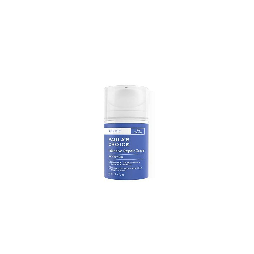 Paula's-Choice Paulas Choice Resist Intensive Repair Moisturiser - Anti Aging With Retinol & Vitamin B3 - Softens Fine Lines & Wrinkles - Normal To Dry S Cream