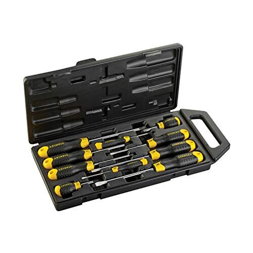 STANLEY Stanley Cushion Grip Schroevendraaier - Set van 10 stuks - PH Bits - Gehard staal - Magnetisch