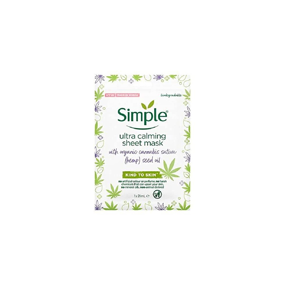 Simple Ultra Calming Sheet Mask