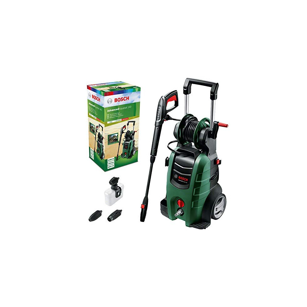 Bosch AdvancedAquatak 140 pressure washer Upright Electric Black Green 450 l/h 2100 W AdvancedAquatak 140 Upright Electric 8 m High-pressure 5 m