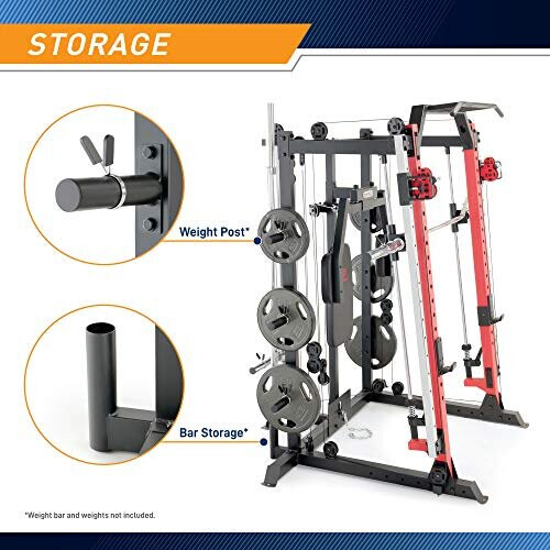 Marcy Marcy Smith Machine Cage with Landmine Station and Pull Up Bar 2