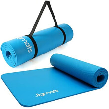 Yoga Mat Thick Exercise Mats - Eco Friendly Non Slip Yoga Mats for Women and Men. A Gym Mat with Carry Strap, Large Fitness Mat Workout Mats for