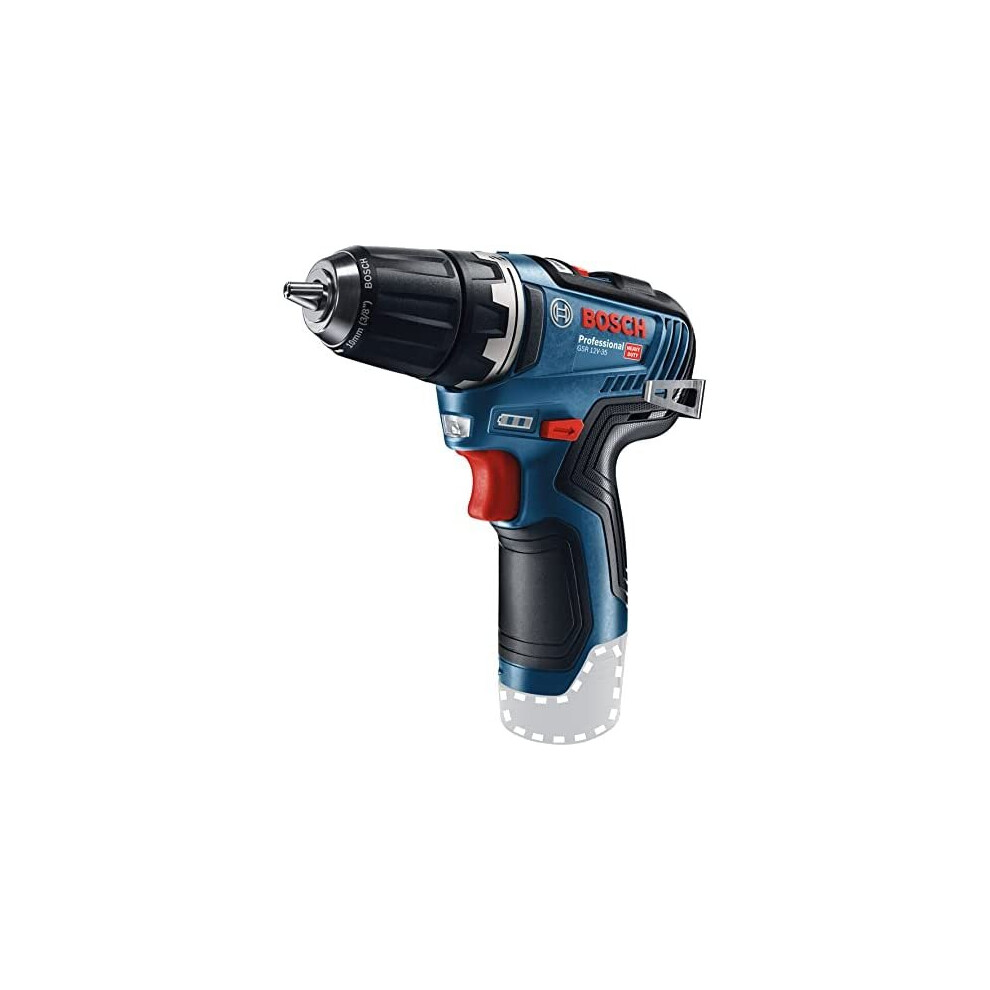 Bosch Professional 12V System GSR 12V-35 Cordless Drill/Driver (Without Rechargeable Battery and Charger, in Cardboard Box)