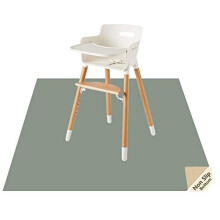 Baby Splat Floor Mat for Under High Chair/Arts/Crafts by CLCROBD, 51" Waterproof Anti-Slip Food Splash Spill Mat for Eating Mess, Washable Floor