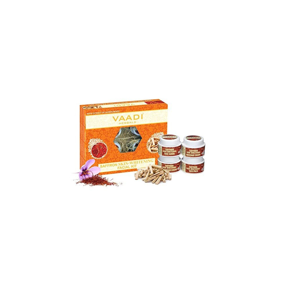 Vaadi Herbals - Saffron Skin Whitening Facial Kit With Sandalwood Extract 70 gms