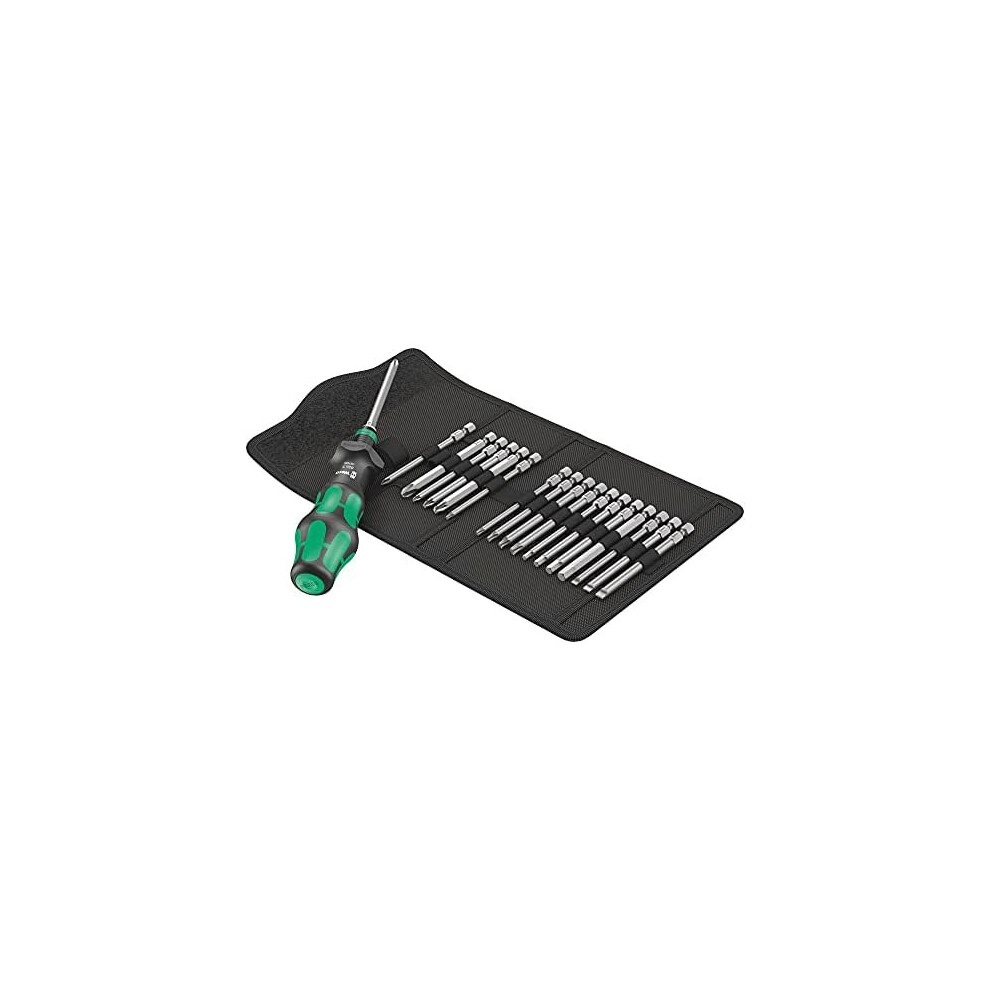 Wera 05057482001 Kraftform Kompakt Turbo 1 Gearbox Screwdriver Set, Set of 19 Pieces