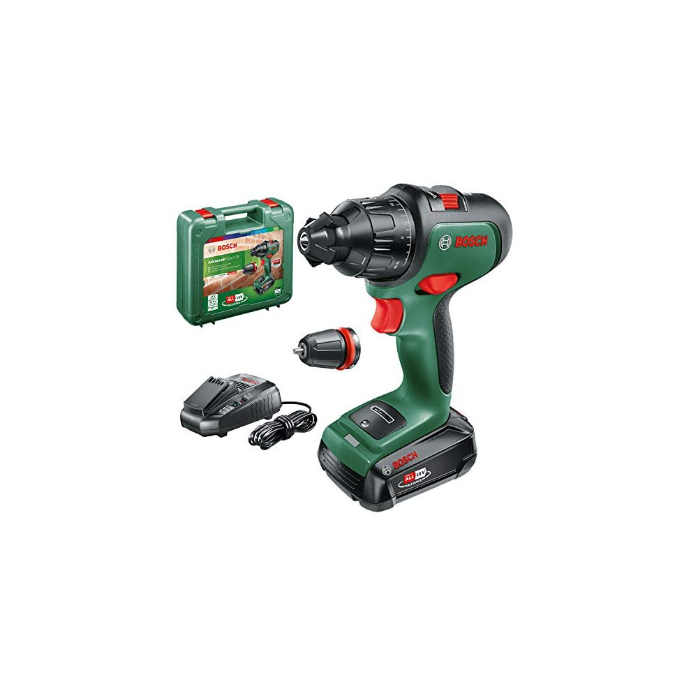 Bosch Home And Garden Cordless Drill Advancedimpact 18 (1 Battery, 18 Volt System, In Carrying Case)