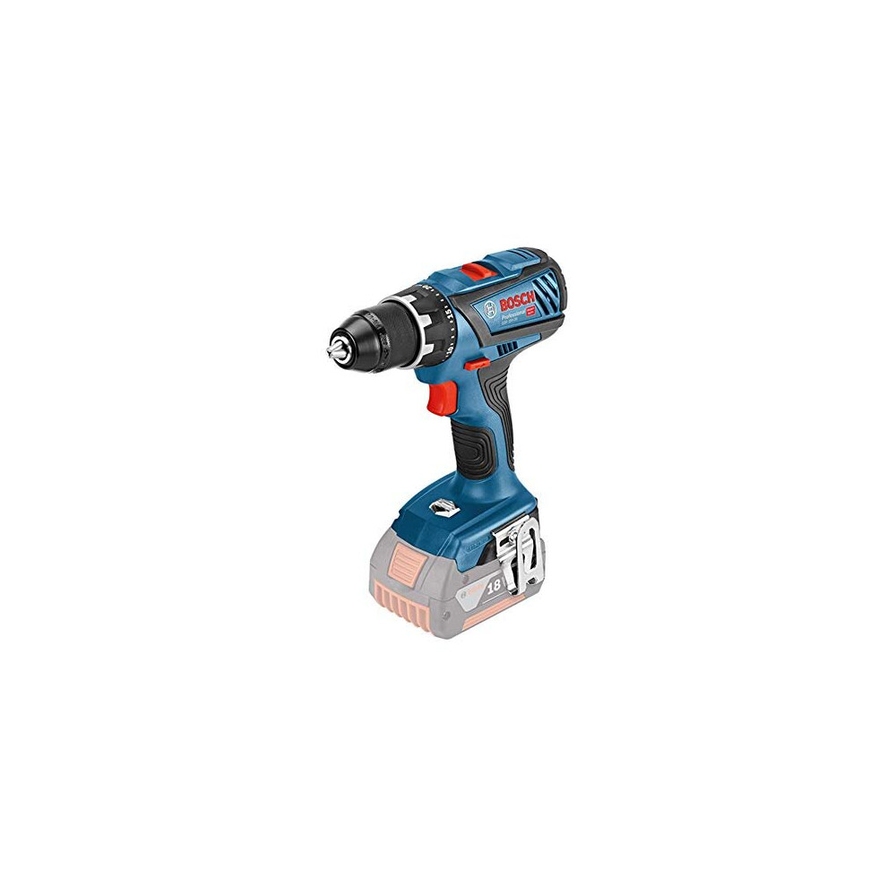 Bosch Professional 06019H4100 GSR 18 V - 28 Cordless Drill Driver Battery Not Included, Maximum Screw Diameter: 8 A  mm - Cardboard Box, Navy Blu
