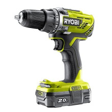 Ryobi R18DD3-120S One Plus Cordless Drill Driver Starter Kit, 18 V, Hyper Green