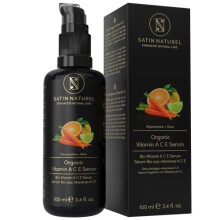 ORGANIC Vitamin C Serum extra Vitamins A&E Anti-Wrinkle Face Serum with Aloe Vera Basis,100ml Bottle is 3x LARGER Vegan Skin Care Made in Germa