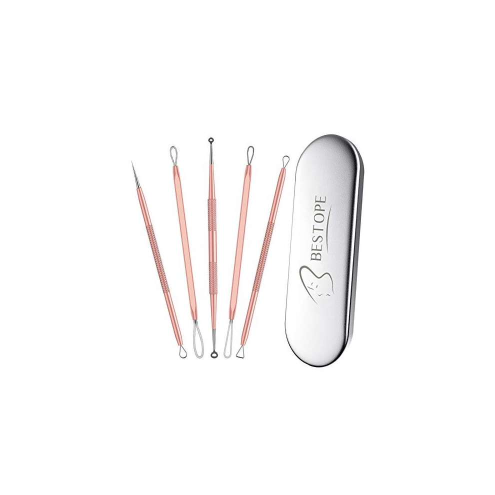 Bestope Blackhead Remover Pimple Comedone Extractor Tool Best Acne Removal Kit - Treatment For Blemish, Whitehead Popping, Zit Removing For Risk