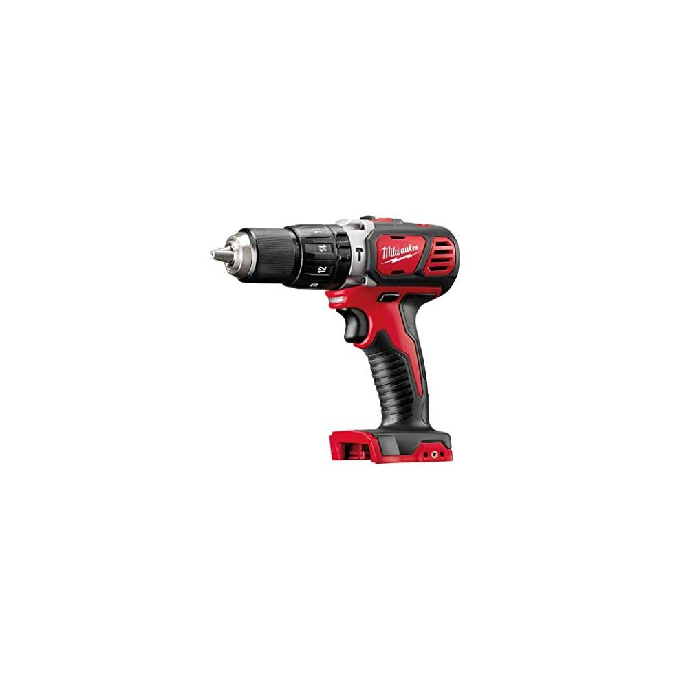 Milwaukee M18BPD-0 Cordless Hammer Drill, 18 V, Red