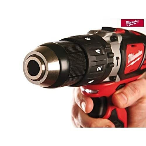 Milwaukee Milwaukee M18BPD-0 Cordless Hammer Drill, 18 V, Red 1