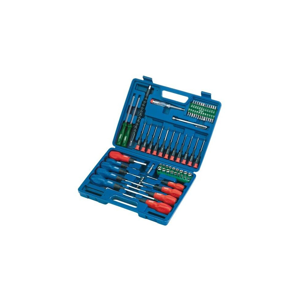 Draper 40850 70-Piece Screwdriver, Socket And Bit Set