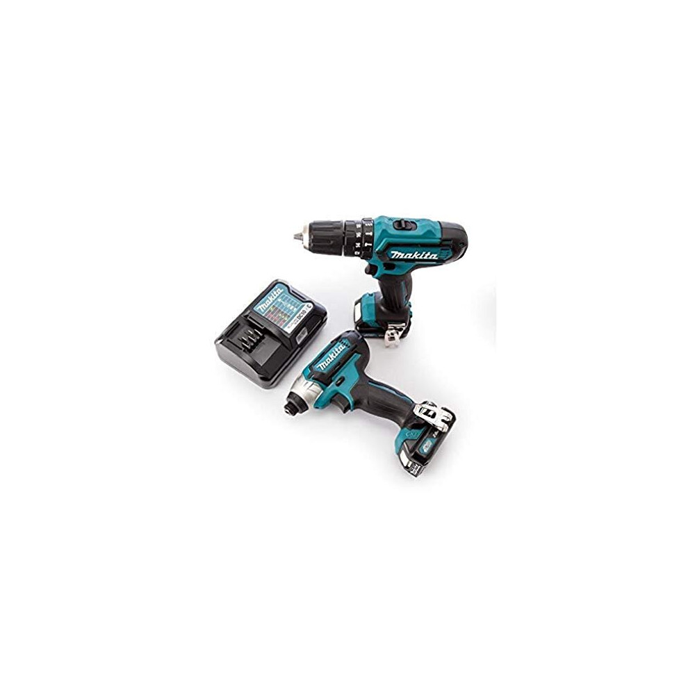 Makita CLX202AJ 12V Max Li-ion CXT 2 Piece Kit Complete with 2 x 2.0 Ah Li-ion Batteries and Charger Supplied in a Makpac Case