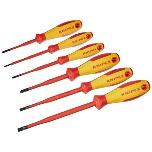 Knipex Knipex VDE Set di cacciaviti 6 pezzi a taglio, a croce Phillips 2
