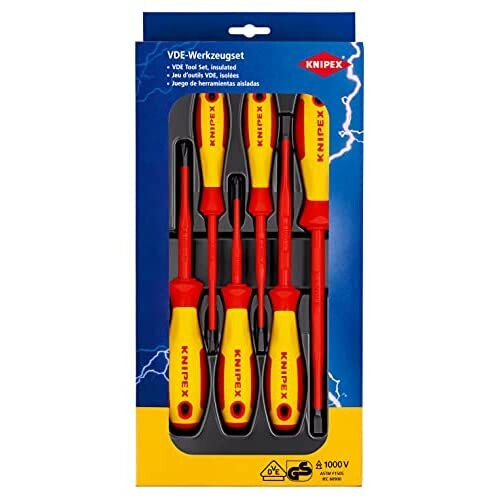 Knipex Knipex VDE Set di cacciaviti 6 pezzi a taglio, a croce Phillips