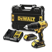 DeWalt DCD778S2T 18V 1.5Ah Brushless Heavy Duty Keyless Chuck Integrated LED Light Includes 2 Li-ion Batteries, System Quick Charger and T STAK B