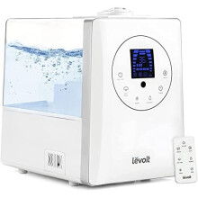 LEVOIT Cool & Warm Humidifiers Essential Oil Diffuser for Large Home 6L, Auto Mode, Dual Nozzles with Remote Control, Timer, Customized Relative