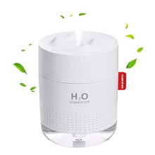 Plants Humidifier , Silent Portable Humildifier , 500ML Quiet Air Humidifier with Two Adjustable Mist Mode and with Night Light , Waterless Auto-