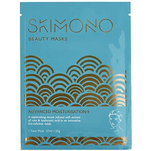 Skimono Advanced Moisturisation+, Bio-Cellulose Beauty Face Mask, with Extract of Rose & Hyaluronic Acid, 25 ML, Perfect Pamper Gifts for Women,